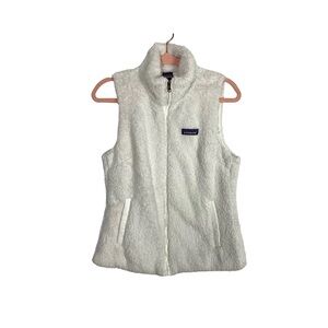 PATAGONIA—Women’s Sherpa Vest In White — Size Small